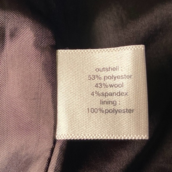 The Limited Travel Collection Brown Size 6 Wool Blend Window-Pained Blazer - Picture 4 of 8